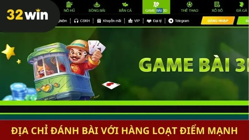 Địa chỉ đánh bài với hàng loạt điểm mạnh